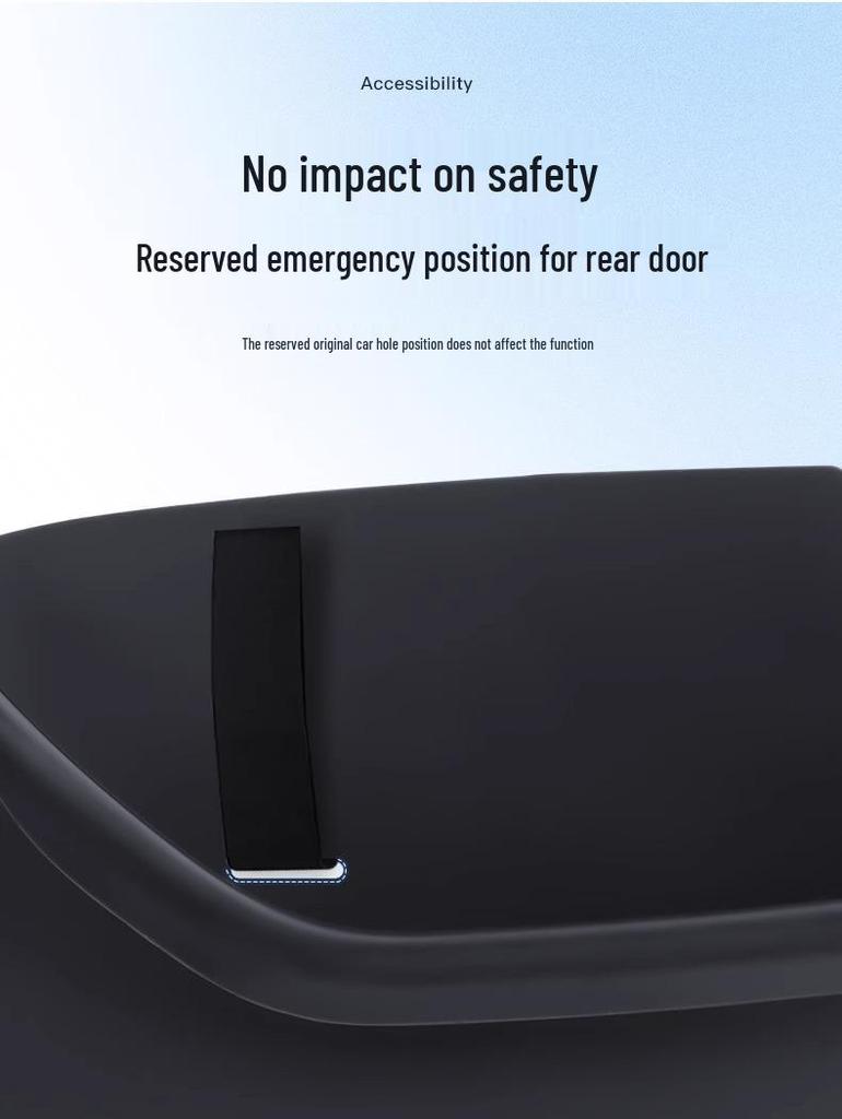 Tesla Model Y Velvet Door Slot Storage Box Protector