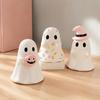 Indoor Halloween Table Centerpiece Ghost Figurine, Resin Spooky Cute Statue, Funny Creepy Ornament Tabletop for Home Shelf Party Haunted