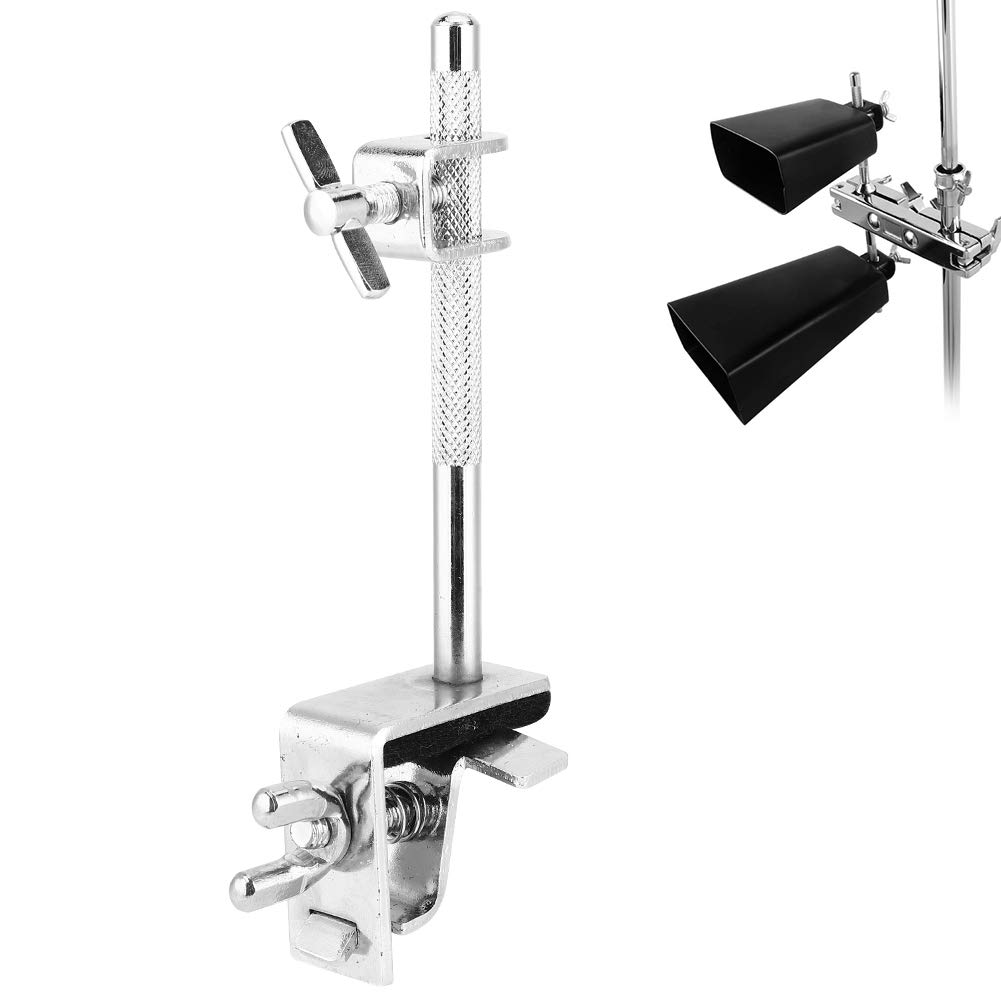 Cowbell Stand, Cowbell Clamp, Cowbell Holder, Wear-Resistant Fixing Clip, Percussion Instrument Stand