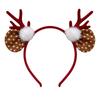 Snowflake Reindeer Antlers Headband Plush Xmas Headwear Atmosphere Christmas Headband  New Year