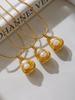 Qiong Yao Niche Fashion Gold Bead Freshwater Pearl Pendant Necklace