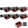 MOC Medieval Army Weapons Building Blocks Cannon Pirate Ship Soldiers Figures Military War Scene Assembling Mini Brick Toy Gifts