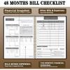 Undated Monthly Bill Payment - 48-Month Undated Financial Organizer with Income Tracker, Savings & Debt Management, Yearly Goals, Expense Tracking