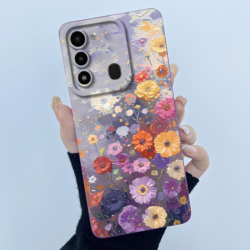 For Tecno Spark 8C Phone Case KG5k KG5j Cute Panda Girls Cats Liquid Silicone Back Cover For Tecno Spark Go 2022 Spark8C Funda