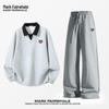 MARK FAIRWHALE Men's Heavyweight Cotton Blend Casual Sweatshirt and Jogger Set