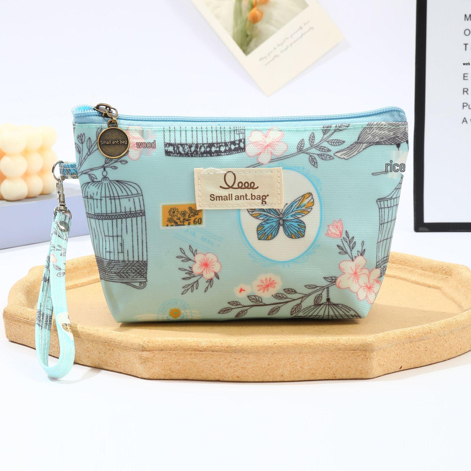 

Водонепроницаемая дорожная сумка для макияжа и туалетных принадлежностей с принтом и молнией для женщин