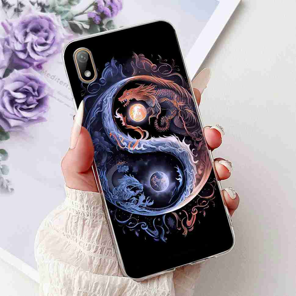 For Huawei Y5 2019 AMN-LX1 Case Colorful Butterfly Flowers Soft Silicone TPU Back Cover For Huawei Y5 Y5 AMN-LX2 AMN-LX3 Bumper