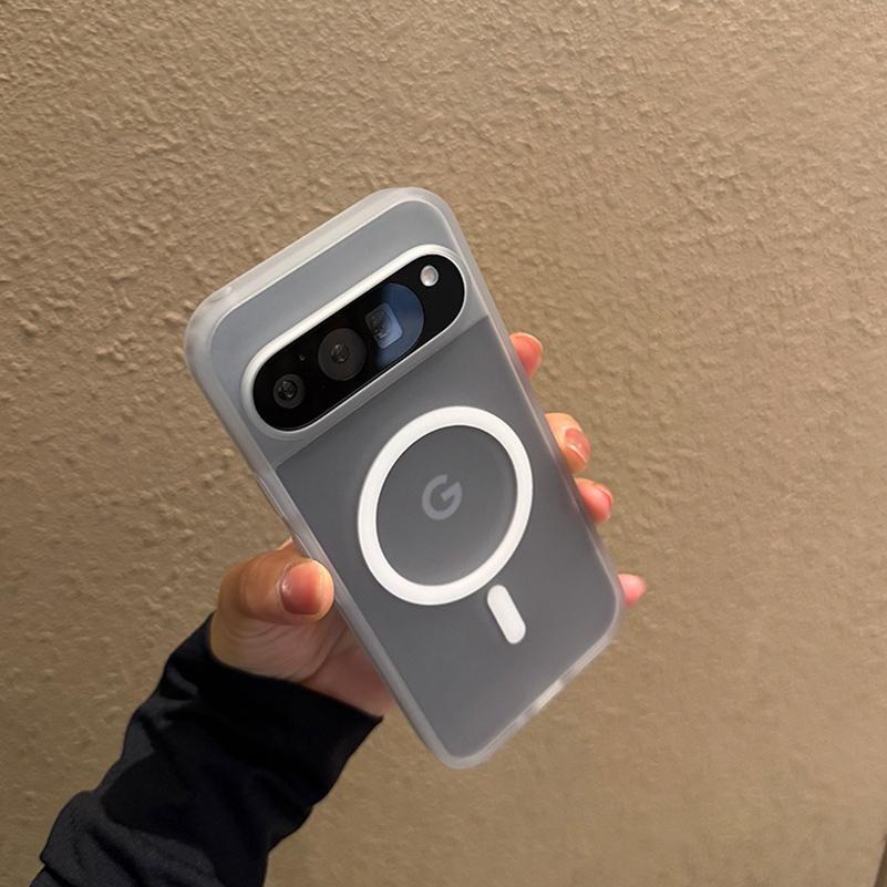 For Magsafe Translucent Matte Magnetic Case for Google Pixel 10 ProXL 9Pro XL 10Pro 10 9A Wireless Charge Candy Color Slim Cover
