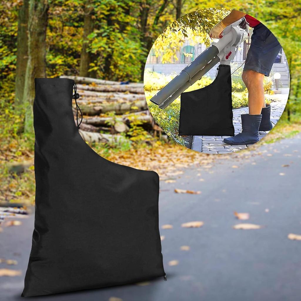 Leaf Vacuum Collection Bag Leaf Blower Bag Electric Universal Replacement Collection Bag Leaf Vacuum Bag with Zip for Garden