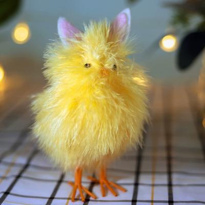 Easter Chicken Party Decoration Realistic Chicks Simulated Little Chick Easter Chicks Lifelike Chicken Chicks Figurine for Spring Photo Props Basket