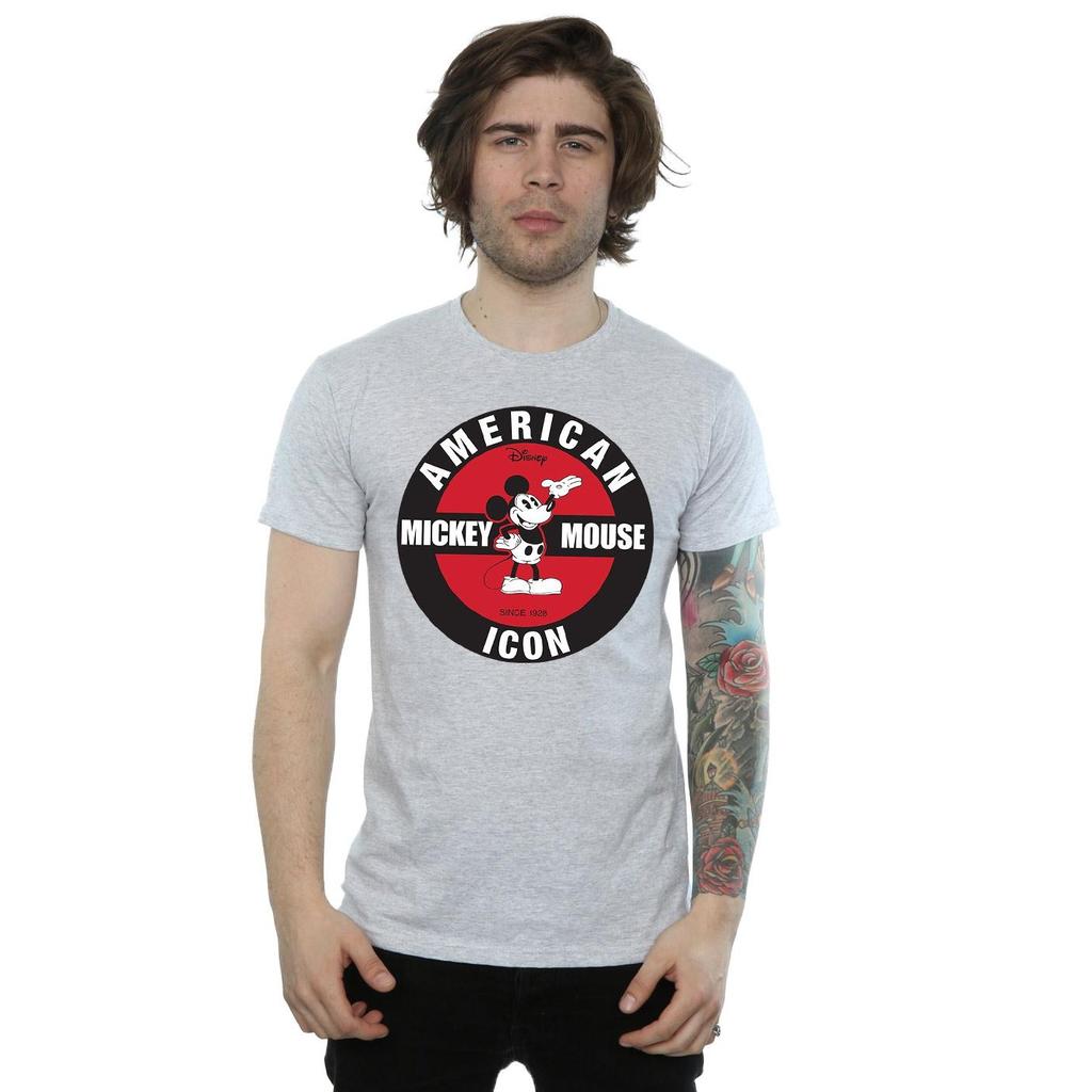 Disney Mens Mickey Mouse American Icon T-Shirt
