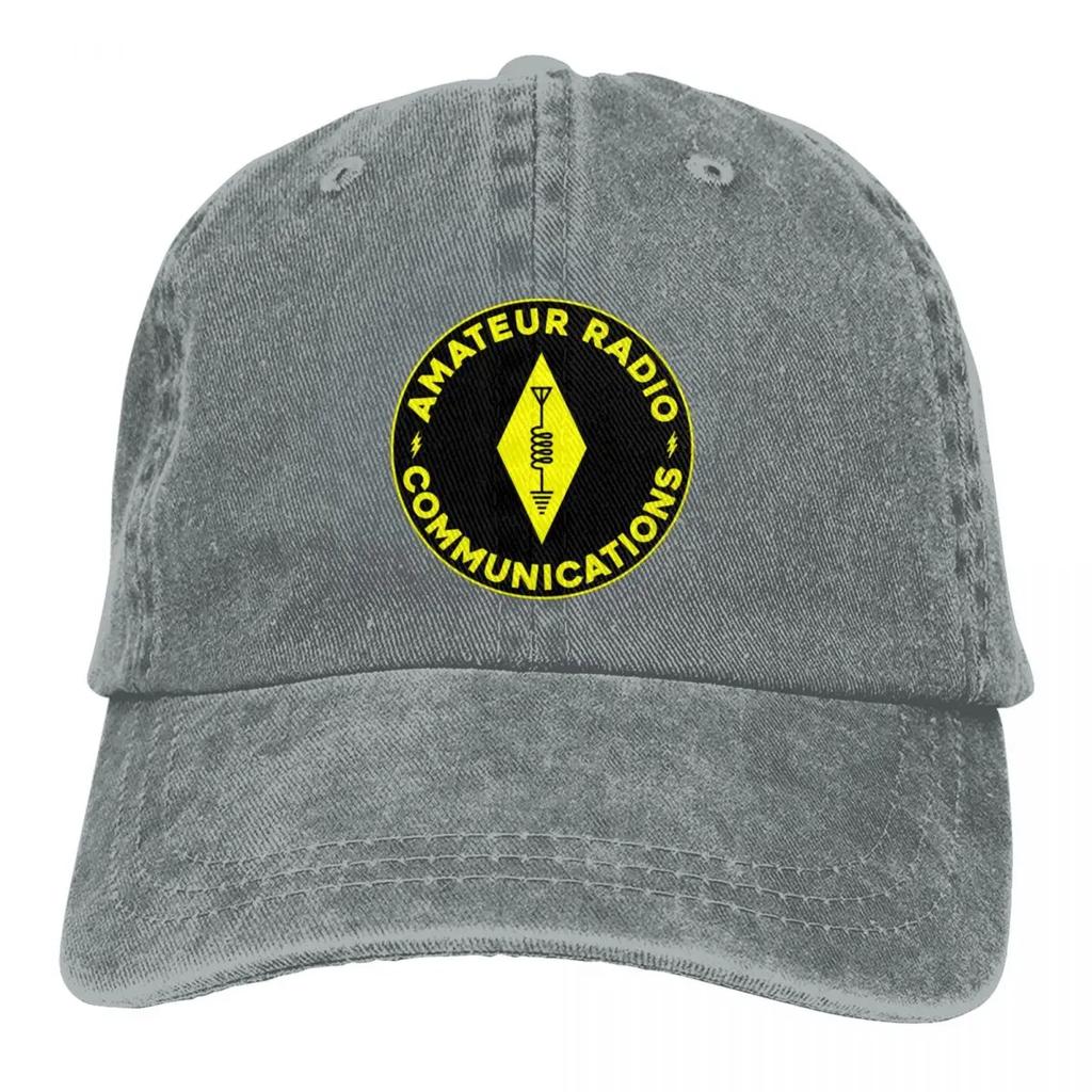 Amateur Radio Communications Operaotr Accessories Men Women Baseball Cap Distressed Cotton Caps Hat Vintage