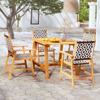 Day and Night - Day and Night Garden Dining Set 5 Pieces Solid Acacia Wood
