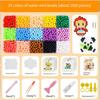 1PACK 1500 Magic Bead String Decoration Set, Water Mist Effect Beads Handmade Kit, Create a Variety of Patterns and Models