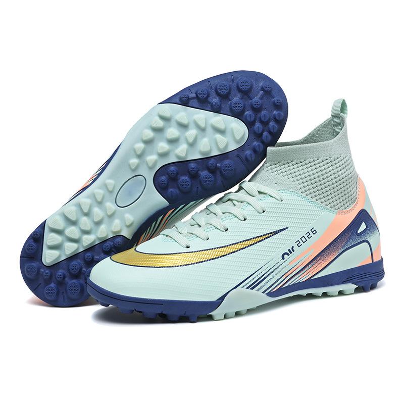 New High-top Factory Long Nails Short Nails Competition Football Shoes Primary and Secondary School Students Training Shoes Youth Sports Shoes