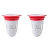 1/2pc Bath Shower Floor Strainer Cover Plug Trap Silicone Anti-odor Sink Bathroom Water Drain Filter Insect Prevention Deodorant