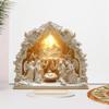 Christmas Nativity Scene Figurine Holy Family Figure Home Decor Table Sign 2D Flat Acrylic Statue