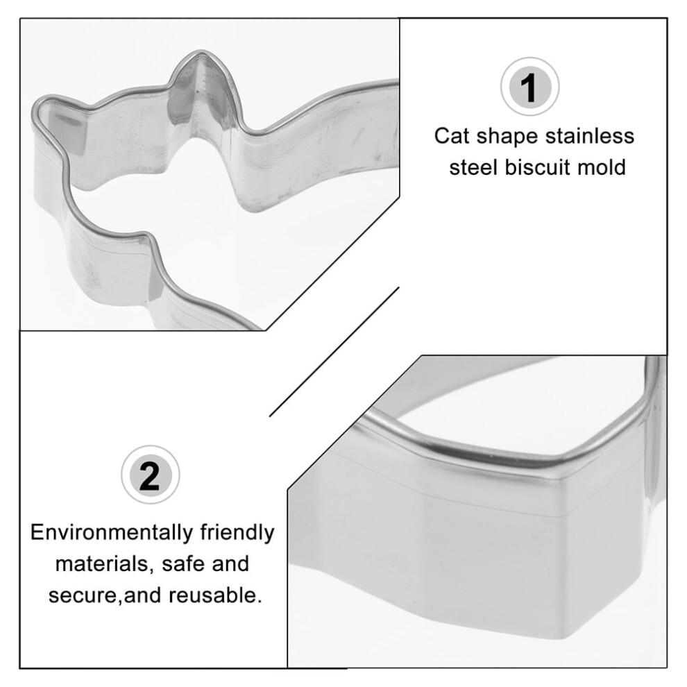 Cat Shape Biscuit Cutters Set 8 Pieces
