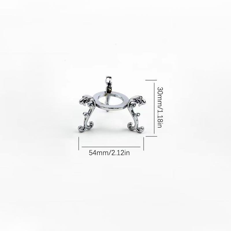 3D Engraved DIY Photography Props Gemstone Sphere Holder Art Craft Display Metal Base Home Decor Crystal Ball Stand Office