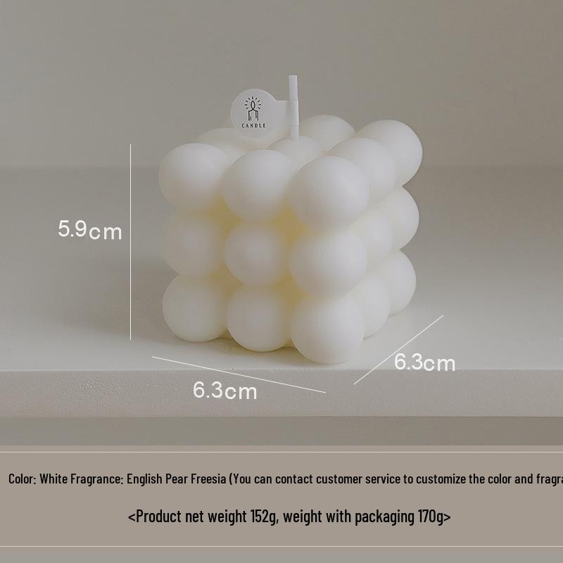 High-End Customizable Scented Candle Rubik's Cube Ornament Gift