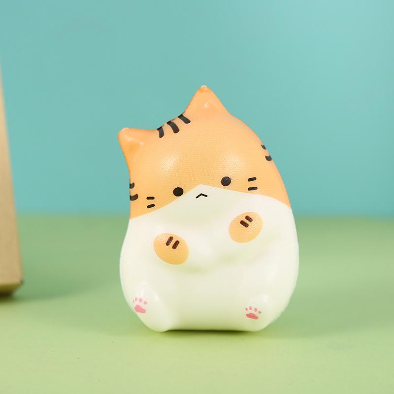 

Мультяшная игрушка для снятия стресса Rebound Cocoa Cat Взрослые Дети Артефакт Pinch Music Снятие стресса Маленькая игрушка Мультяшное милое животное жёлтый