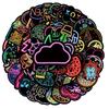100 Neon Cartoon Graffiti Stickers: Trendy Toys & DIY Journal Decoration