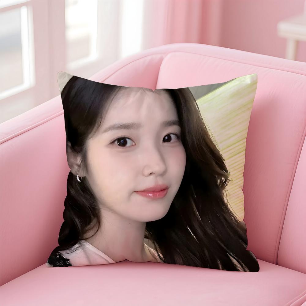 singer versatile IU LLee Jieun Cushion Cover Pillow Case Soft Skin Friendly Fabric Concealed Zipper