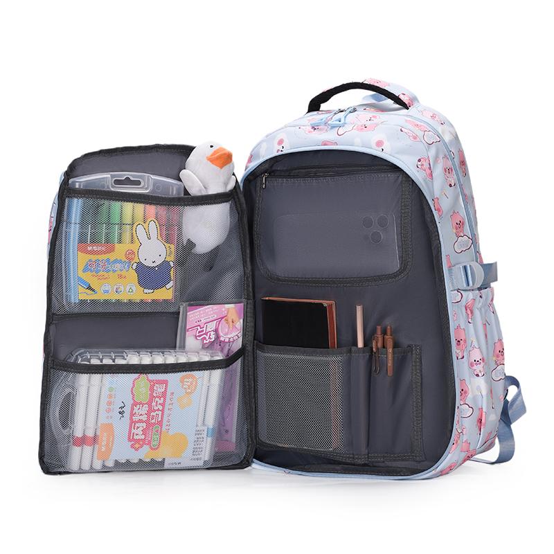 Women's Multi-Function Large Capacity Backpack Cartoon Print Student Schoolbag