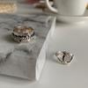 Elegant Hollow Out Design Vintage 925 Sterling Silver Ring For Women Trendy