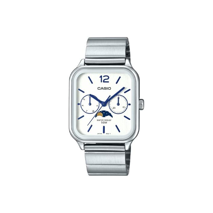 CASIO Мужские Стандартная Серия 34мм Белые Часы MTP-M305D-7AV MTP-M305D-7AV White Dial