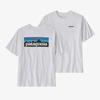 Patagonia Logo Responsibility Size Logo Responsibility Tee P-6 T-Shirt, White, Men's, S, 38504, White, M's P-6