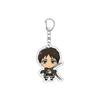 55MM Anime Attack on Titan Keychain Eren Jaeger/Mikasa Ackerman/Armin Arlert Key Chain Acrylic Model Plate Christmas Gifts