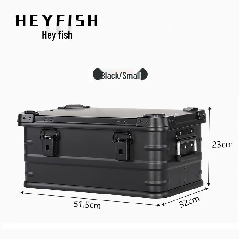 Aluminum Alloy Large Capacity Roof-Mount Camping Storage Box with Lock