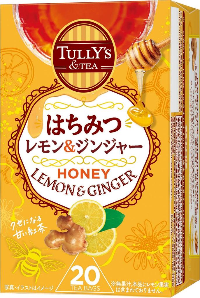 Tully's and Tea Honey Lemon & Ginger Tea Bags, 1.8g X 20 Tea Bags