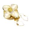 Blumenknopf-Abdeckung Damen Blumiger Knopf-Clip-Abdeckung Abnehmbar Dekorativ Ohne-Nähen Knopf-Abdeckung für Hemden Blusen Knöpfe