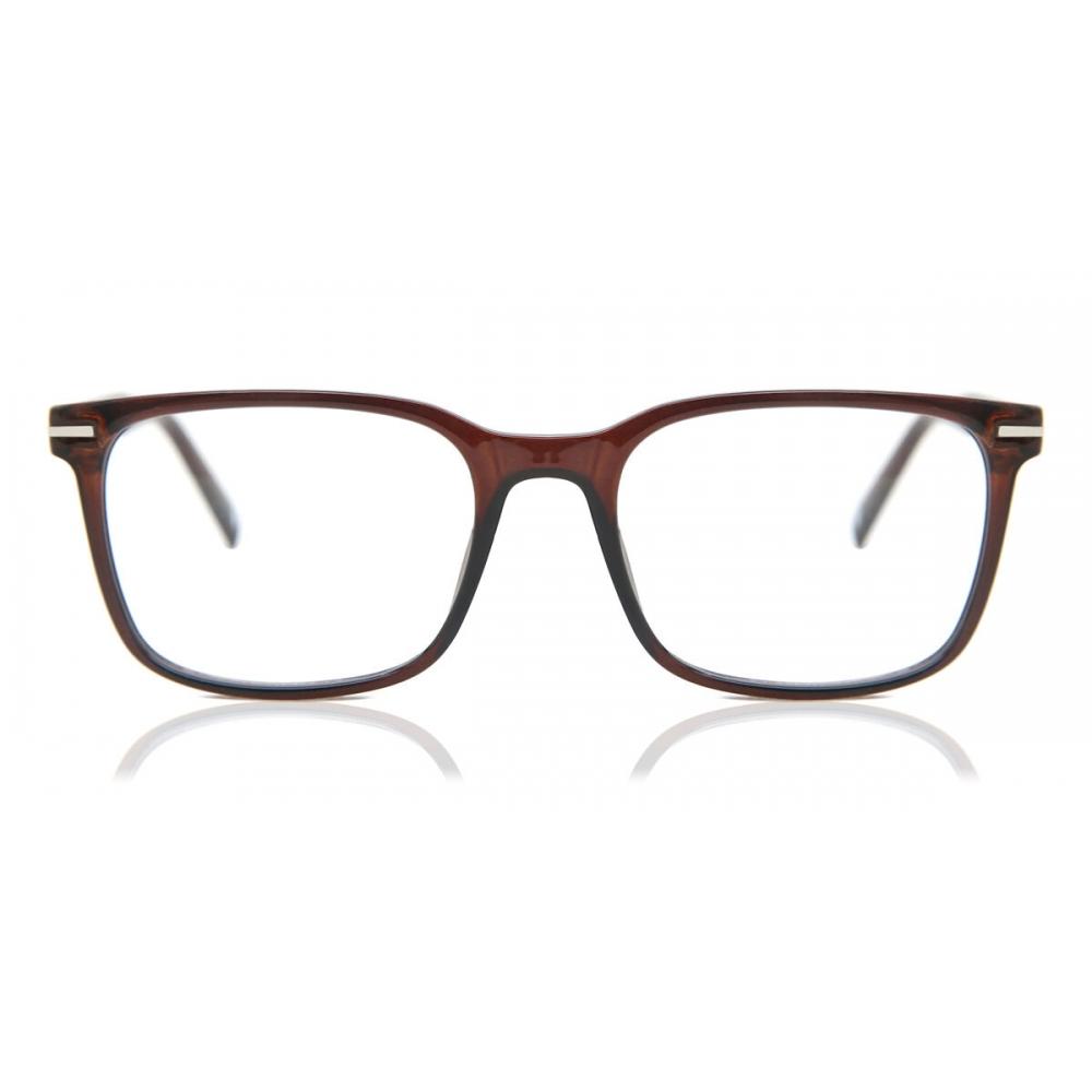 Full Rim Square Dark Brown Smartbuy Collection Forillon Cp119d Fashion Unisex Eyeglasses