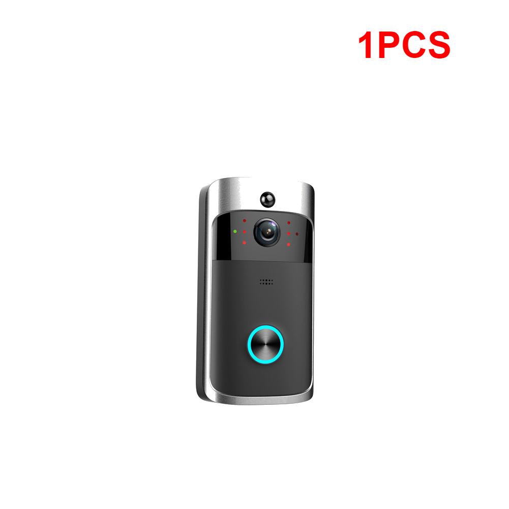1/2PCS V5 Wifi Wireless Smart Doorbell Night Vision 720P Voice Video Intercom Doorbell PIR Motion Detection Security Door Camera