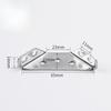 8/20/30Set Furniture Corner Connector Stainless Steel Angle Code for Cabinet Angle Shelf Support Fixed Brace Kits with Screw