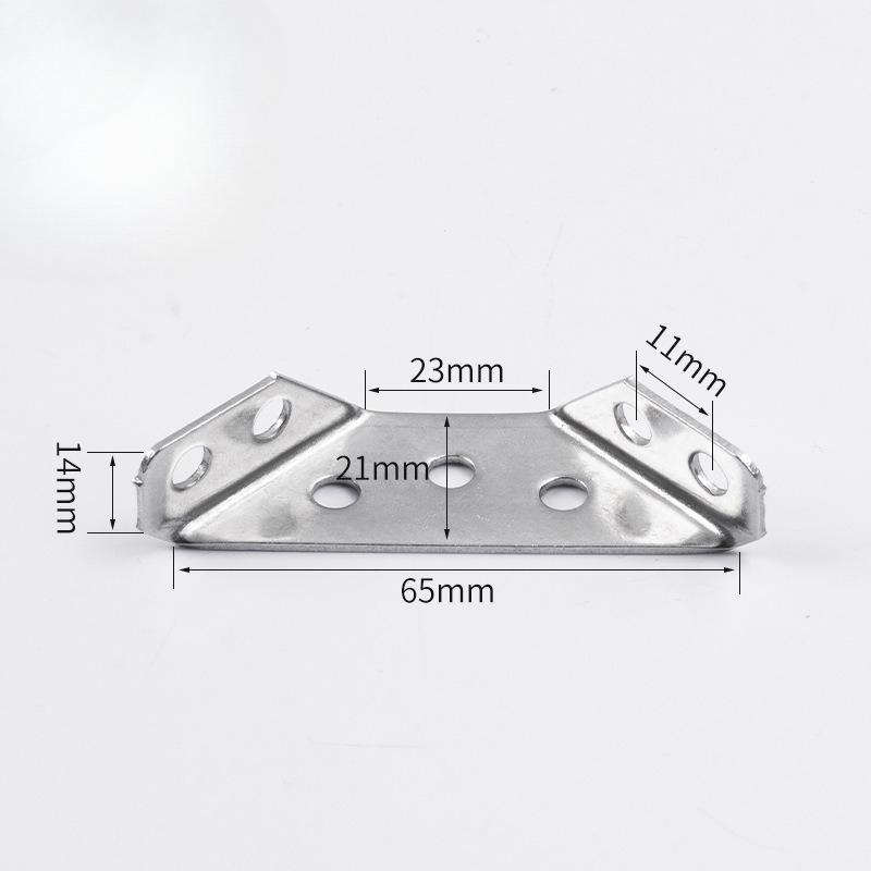 8/20/30Set Furniture Corner Connector Stainless Steel Angle Code for Cabinet Angle Shelf Support Fixed Brace Kits with Screw