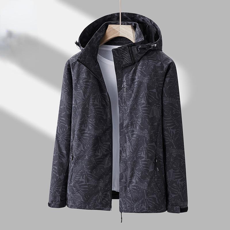 Hiking Jackets Men Waterproof Coats Male Windproof Windbreaker Outdoor Camping Fishing Loose Jacket Spring Autumn Man Hooded Coat