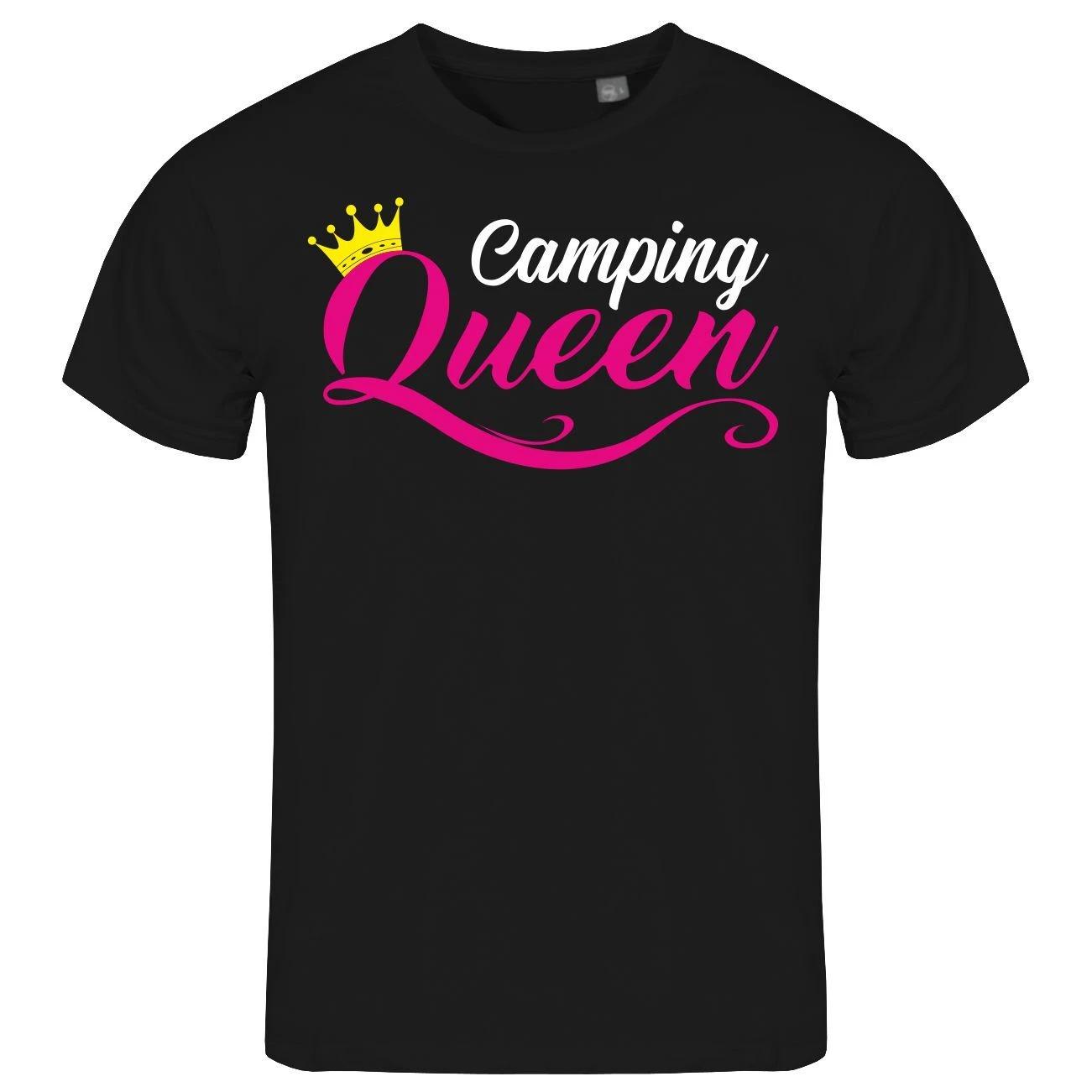 

Mens Camping Queen T Shirt S to XXL 4XL
