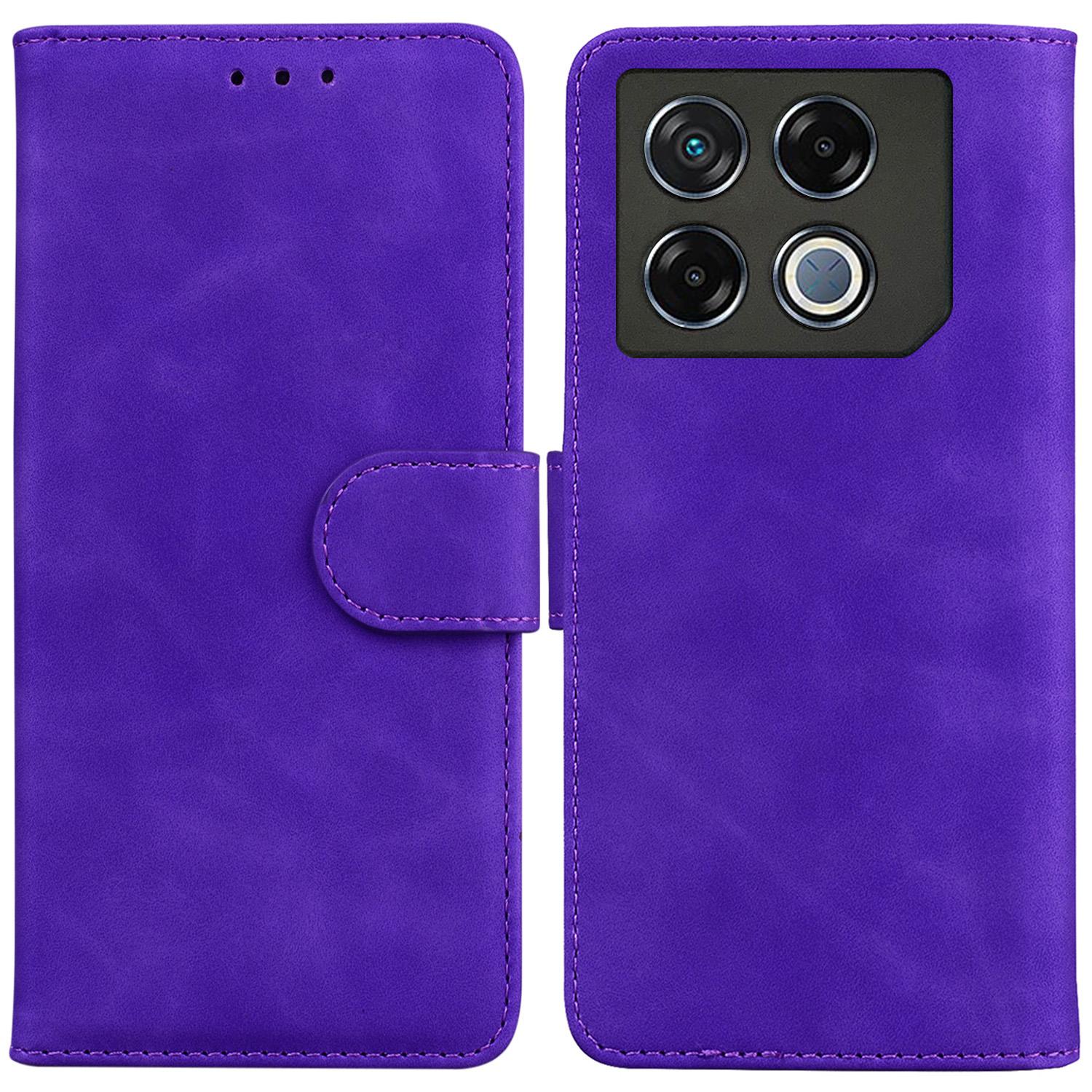 

For Infinix GT 20 Pro 5G Case Folio PU Leather Solid Color Phone Cover Purple