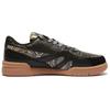 Li Ning Deluxe Low Leather Slip Resistant, Abrasion Resistant, Lightweight Low top Skateboard Shoes Women's Black AZGS046-3