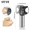 Semicircular Knife, Woodworking Positive Semicircular Knife, Arc Cutter Engraving Milling Cutter, Trimming Knife Fancy Knife 1/2 Handle 1/4 Handle