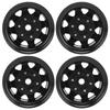 4pcs 1.55" RC Wheel Rim Hubs Axial AX90069 for Crawlers, Universal RC Wheel Hubs, Black