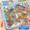 Store Code Goods 3D Scene Sticker PET Material Sticker Book Miniature Scene Sticker  Bakery Scene
