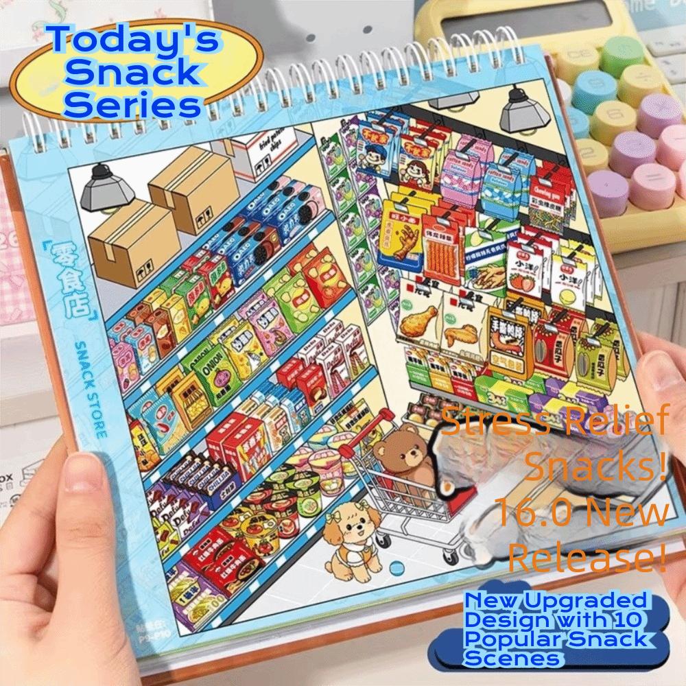 Store Code Goods 3D Scene Sticker PET Material Sticker Book Miniature Scene Sticker Bakery Scene
