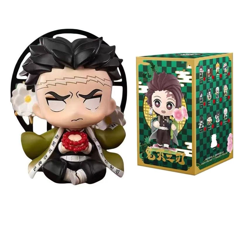 2026 Tanjiro Kamado Nezuko Demon-Slayer Anime Cartoon Figure Blind Box Creative  Statue Ornament Surprise Gift Box