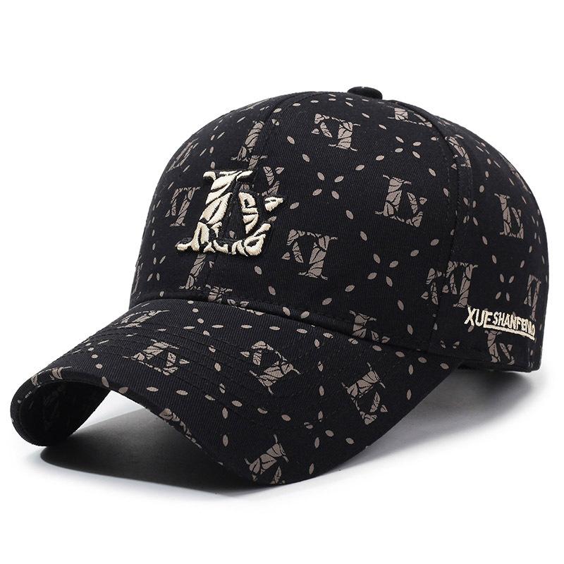 

New Ai Luwei Embroidery Ball Baseball Cap Sports Sunscreen Men s and Women s Sun Hats Breathable Versatile Casual Duck Tongue Adjustable чорний