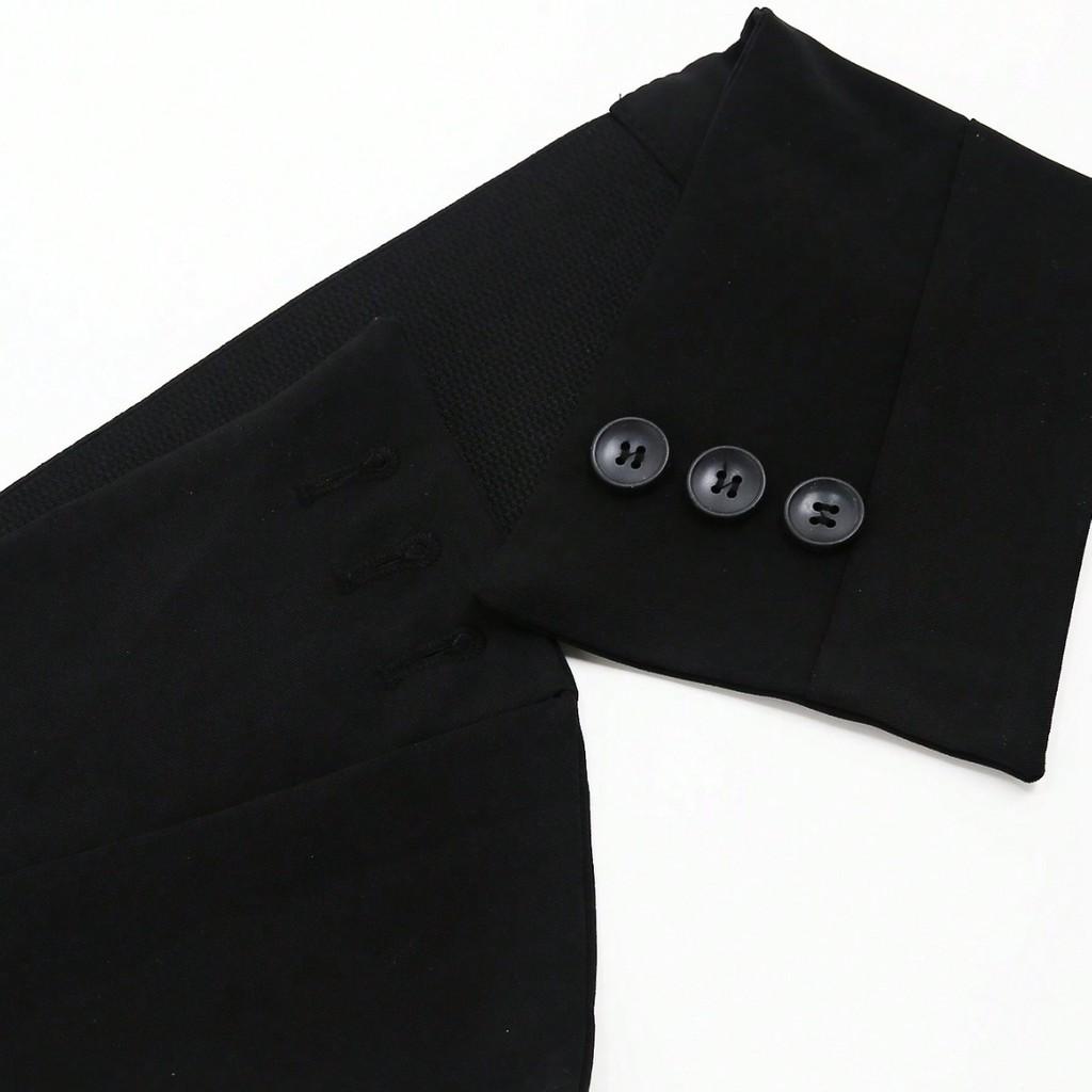 Summer Waist Belt With Irregular Pattern And Button Buckle For Women